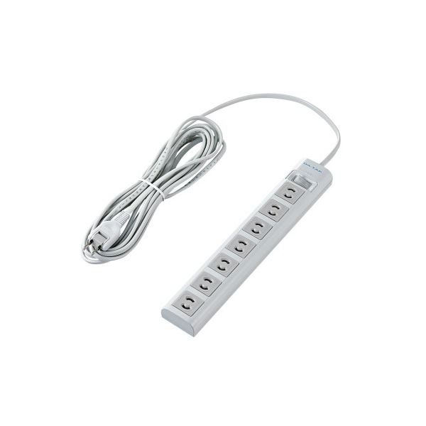 【送料無料】エレコム抜け止めマグネット雷タップ 2P・7個口 ホワイト 5.0m T-Y3A-2750WH 1個