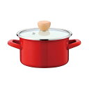 【送料無料】パール金属 プチクック ホーロークックポット15cm レッド HB-1366