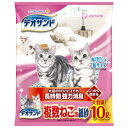 【送料無料】(まとめ)デオサンド 複数ねこ用 紙砂 10L 【×2セット】