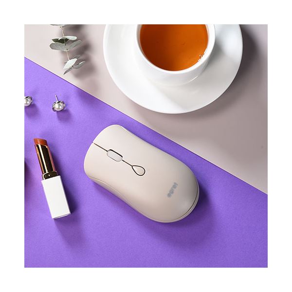 【送料無料】ビジネスハーモニー EGRET SweetiE おしゃれ且つ高機能の充電式ワイヤレスマウス ミルクティー EM23-S2