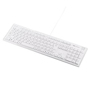 【送料無料】サンワサプライ スリムキーボード（ホワイト） SKB-SL16W