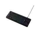 【送料無料】エレコム ゲーミングキーボード/Vcustom/有線/着脱式/メカニカル/ネオクラッチキーキャップ/テンキーレス/スピードリニア(銀軸)/RGB/ブ...