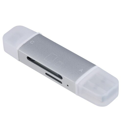 【送料無料】Digio2 USB3.2Gen1 Type-C&A アルミカードリーダー/ライター CRW-DC3SD92SL シルバー 【送料無料】Digio2 USB3.2Gen1 Type-C&A アルミカードリーダー/ライター CRW-DC3SD92SL シルバー
