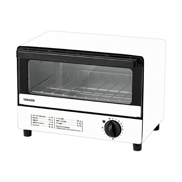 【送料無料】YAMAZENオーブントースター ホワイト YTR-S90(W) 1台