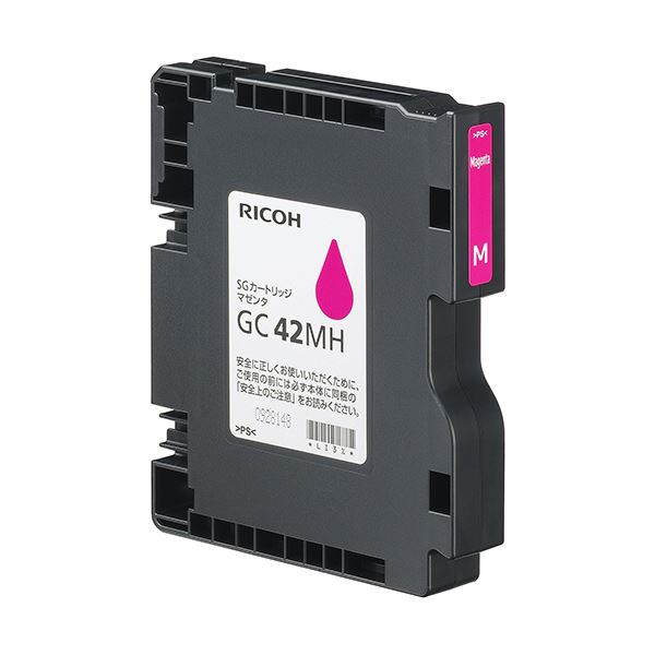 【送料無料】リコーSGカートリッジ GC42MH マゼンタ Lサイズ 515928 1個