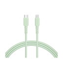 【送料無料】オウルテックMOTTERU C to Lightning シリコンケーブル ピスタチオ 2m MOT-SCBCLG200-PS 1本(2)