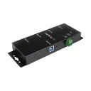 【送料無料】StarTech.com 4ポート産業用USB 3.0ハブ ウォールマウント対応 ブラック ST4300USBM 1個