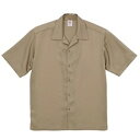 【送料無料】半袖 シャツ XL サンドカーキ 形状安定 シルキータッチ ハーフスリーブ トップス 紳士服 衣類(4)