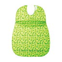 【送料無料】オオサキメディカルプラスハート こぼれにくい食事用エプロン サイドタック グリーン 73746 1枚