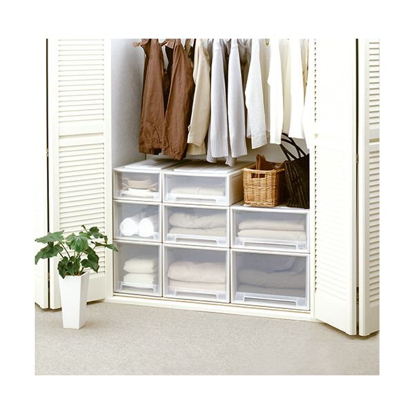 イーグルアイ楽天市場店の【送料無料】天馬 Fitsフィッツケース 53-39S ホワイトクリア 1個｜アングル2