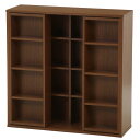 【送料無料】ダブルスライドラック オークブラウン 組立品【代引不可】
