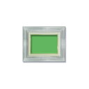 【送料無料】〔 油額 〕 油絵額 SM 227×158mm シルバー 油縁 キャンバス額 UVカットアクリル仕様 銀の油絵額 額 額縁 フレーム