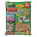 【送料無料】(まとめ)国産天然ひのきのチップ 大粒3L【×3セット】 (猫砂)