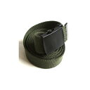 【送料無料】米軍 トラウザー ベルト オリーブ コットン アメリカ軍 レプリカ ミリタリーグッズ ミリタリーウェア 軍モノ アーミー