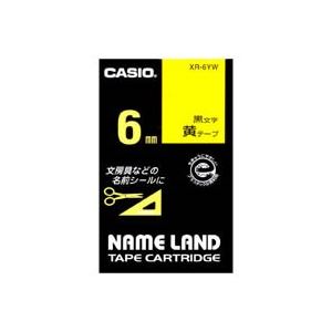 (業務用5セット) CASIO カシオ ネームランド用ラベルテープ 【幅:6mm】 XR-6YW 黄に黒文字 (業務用5セット) CASIO カシオ ネームランド用ラベルテープ 【幅:6mm】 XR-6YW 黄に黒文字