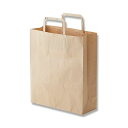 【送料無料】シモジマHEIKO 紙袋 H25チャームバッグ 26-4(平手) 未晒無地 #3267401 1パック(50枚)