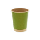 【送料無料】シモジマHEIKO ペーパーカップ アイス・ホット兼用 8オンス(295ml) 未晒まっちゃ 口径80mm #0045359451セット(1000個:50個×20パック)(3)