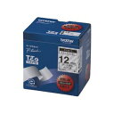 【送料無料】ブラザー BROTHER ピータッチ TZeテープ ラミネートテープ 12mm 透明/黒文字 業務用パック TZE-131V 1パック(5個)