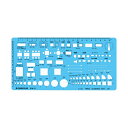 【送料無料】(まとめ) ステッドラー テンプレート 室内レイアウト定規 エッジ付 976 07 1枚 【×2セット】