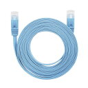 (まとめ) LANケーブル フラット CAT6 5m 青 AS-CAPC021 【×10セット】
