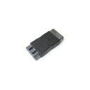 (まとめ)変換名人 中継アダプタ(LOCK付き) SATA-BB【×10セット】(2)