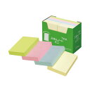 (まとめ) スガタ ふせん ノートミニ 75×50mm 4色 P7550 1セット(30冊:10冊×3パック) 【×2セット】