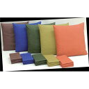 【送料無料】綿つむぎ調座布団カバー 【同色5枚組/からし色】 八端判(59cm×63cm) 綿100% ファスナー式 日本製【代引不可】