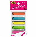 (まとめ) 3M ポストイット ジョーブ ポインター 44×12mm 5色 684NE 1パック(5冊) 【×10セット】