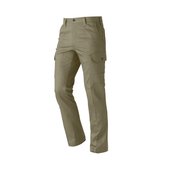 【送料無料】【村上被服製】 カーゴパンツ/作業着 【オリーブ L】 スーパーストレッチ素材 綿 ポリエステル 5400series 5404
