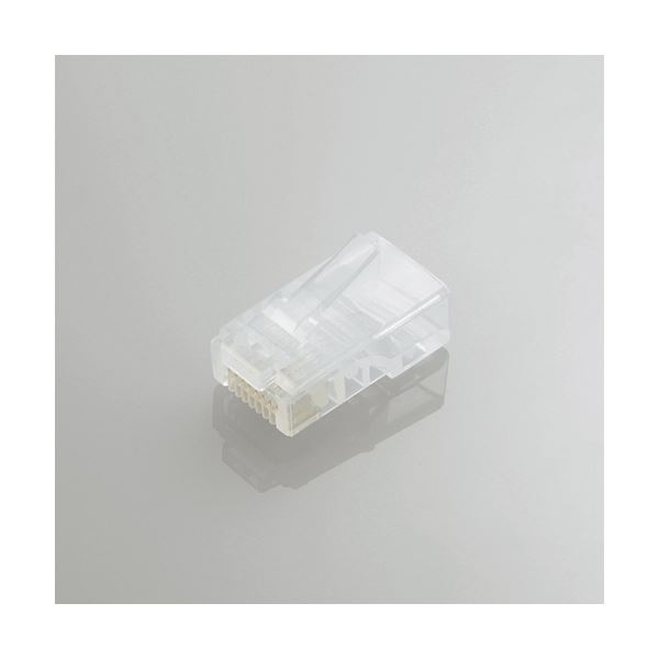 【送料無料】(まとめ)エレコム ツメの折れないLANコネクタ(Cat5e) LD-RJ45T10/T【×5セット】