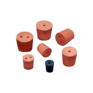 （まとめ）穴あきゴム栓 No.5（2穴）6mmφ【×20セット】