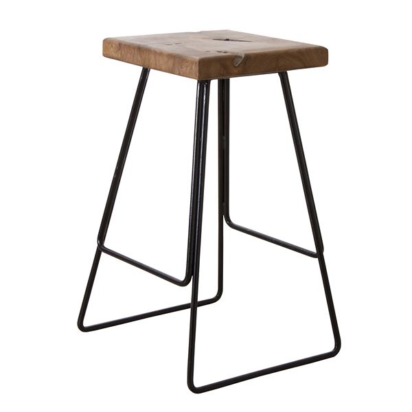 【送料無料】カウンターチェア ハイチェア 幅42.5cm 木製 アイアン ハイスツール TTF-905C リビング ダイニング 店舗 飲食店 インテリア家具