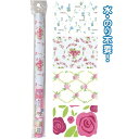 デコレーション粘着シート(45×100cm・フラワー) カラーアソート/指定不可 【12個セット(4柄×各3個)】 38-627