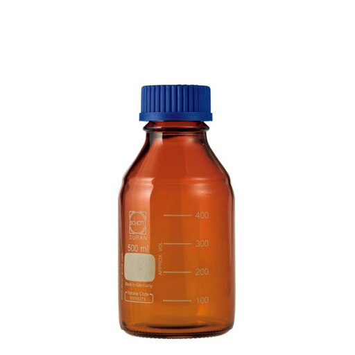 【送料無料】【柴田科学】ねじ口びん(メジュームびん) 茶褐色 青キャップ付 500mL【10個】 017210-500A 【送料無料】【柴田科学】ねじ口びん(メジュームびん) 茶褐色 青キャップ付 500mL【10個】 017210-500A