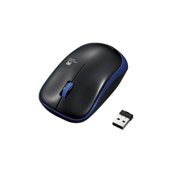 【送料無料】(まとめ)エレコム 無線IRマウス(3ボタン) M-IR07DRSBU【×3セット】
