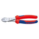 【送料無料】KNIPEX クニペックス 7405-180 強力型 斜ニッパー 硬線用 SB 工具 ツール DIY 作業工具 道具 ニッパー