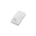 (まとめ)エレコム SD/microSDカードケース(プラスチックタイプ) CMC-SDCPP12WH【×5セット】(2)
