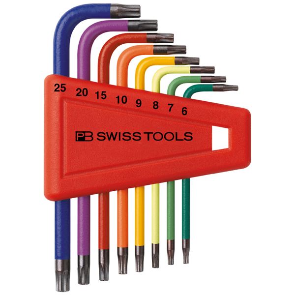 【送料無料】PB SWISS TOOLS 410H/6-25RB L型 レインボーヘクスローブレンチ セットパックナシ 工具 ツール DIY 作業工具 道具 レ...