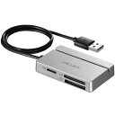 【送料無料】バッファロー USB2.0 マルチカードリーダー/ライター スタンダードモデル シルバー BSCR100U2SV