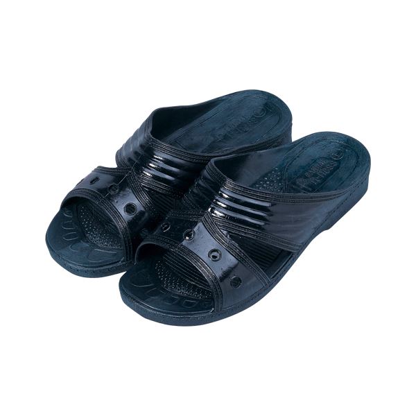 【送料無料】オーミケンシ フィッティングサンダルL 10足 ダークブルー 12800033