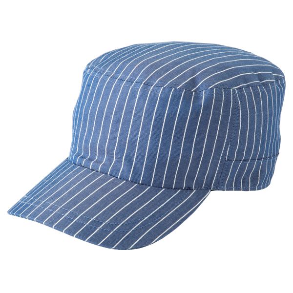 【送料無料】ストライプワークキャップ ブルー KMC2951-22 ファッション 帽子・キャップ・ハット その他の帽子・キャップ・ハット レビュー投稿で次回使える2000円クーポン全員にプレゼント