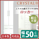 【送料無料】ワードローブ 衣類収納 幅50cm ホワイト スライドレール付き引き出し 日本製 国産 ロッカー 収納家具 クローゼット 服吊り 洋服ダンス 箪笥 ベッドルーム 寝室 完成品 玄関渡し【代引不可】