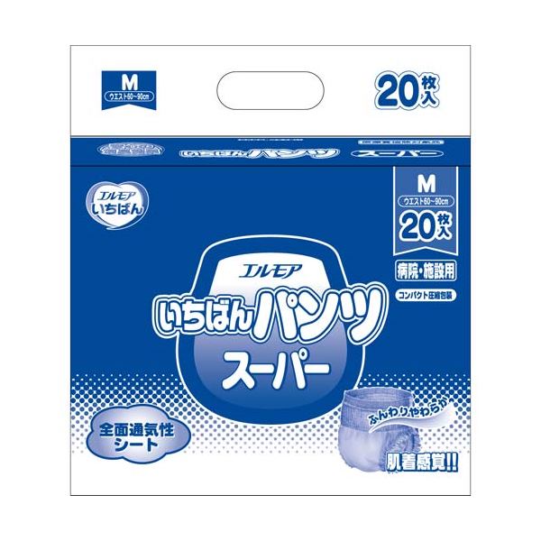 【送料無料】カミ商事 いちばんパンツスーパーM20枚×6P ダイエット・健康 衛生用品 おむつ・パンツ レビュー投稿で次回使える2000円クーポン全員にプレゼント