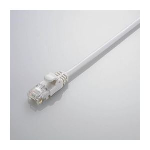 (まとめ)エレコム Gigabit やわらかLANケーブル(Cat6準拠) LD-GPY/WH10【×3セット】