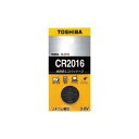 (まとめ) 東芝 TOSHIBA コイン型リチウム電池 CR2016EC 1個入 【×10セット】
