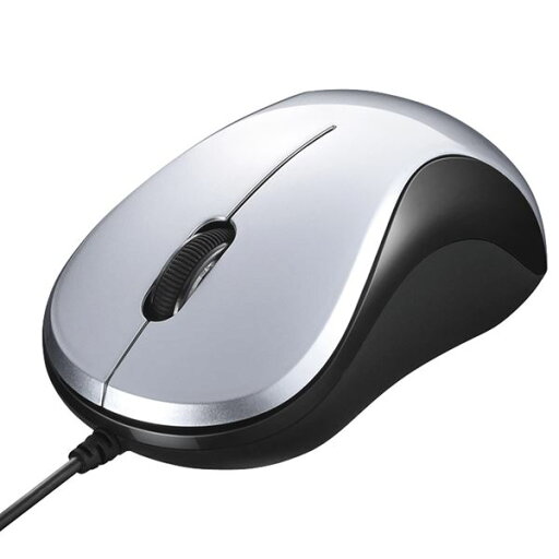 【送料無料】バッファロー(サプライ) 有線 BlueLED光学式マウス 静音/3ボタン シルバー BSMBU100SV 【送料無料】バッファロー(サプライ) 有線 BlueLED光学式マウス 静音/3ボタン シルバー BSMBU100SV