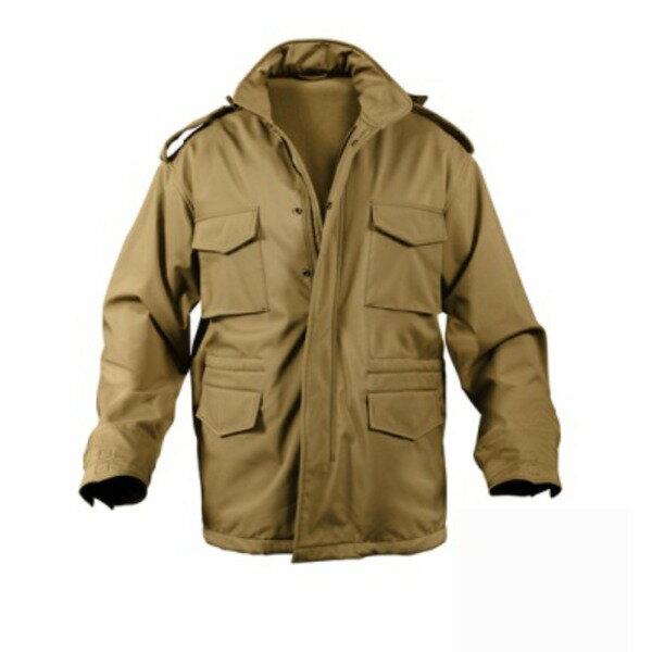 楽天イーグルアイ楽天市場店【送料無料】ROTHCO ロスコ ソフトシェル タクティカル M65 フィールド ジャケット S コヨーテ ブラウン ミリタリーウェア 軍モノ アウター