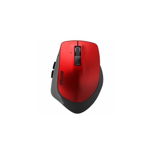 【送料無料】BUFFALO バッファロー BSMBB500LRD PremiumFitマウス Bluetooth3.0／BlueLED光学式／静音／5ボタン／横スクロール／Lサイズ レッド