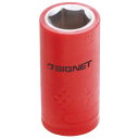【送料無料】SIGNET シグネット E41613 3/8DR 絶縁ソケット 6角 13MM 工具 ツール DIY 作業工具 道具