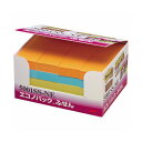 (まとめ) 3M ポストイット エコノパック 強粘着ふせん 75×25mm ネオンカラー5色 5001SS-NE 1パック(20冊) 【×2セット】
